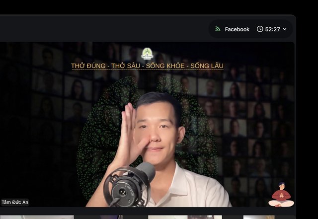 Buổi tập trực tuyến cùng Tâm Đức An